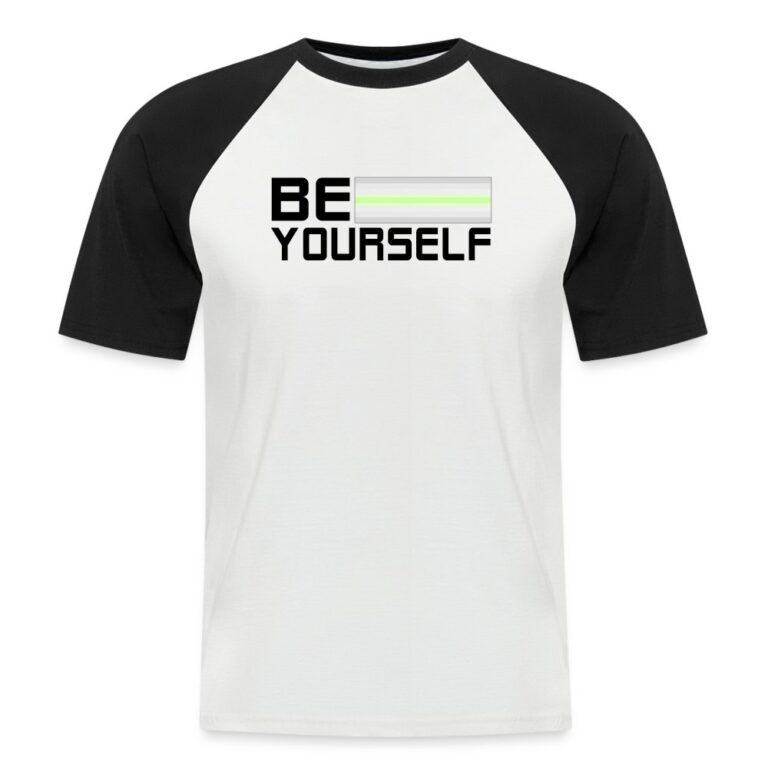 be-yourself-agenderflux-pride-maenner-baseball-t-shirt-weiss-schwarz