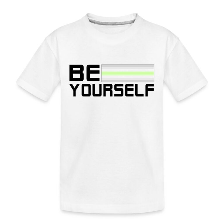 be-yourself-agenderflux-pride-teenager-premium-bio-t-shirt-weiss