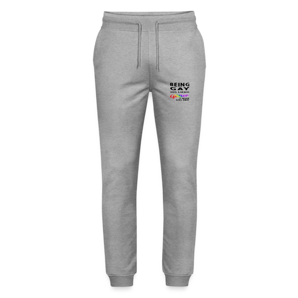 being-gay-is-like-glitter-stanleystella-unisex-bio-jogginghose-mover-grau-meliert