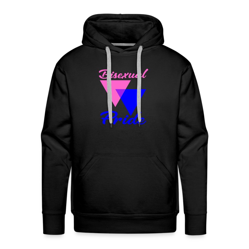 bisexual-pride-triangles-maenner-premium-hoodie-schwarz