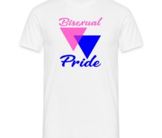 Bisexual Pride Triangles - Männer T-Shirt Weiß