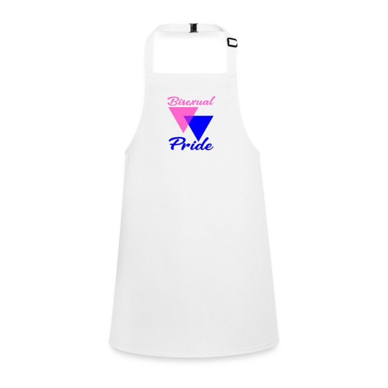 bisexual-pride-triangles-schuerze-fuer-kinder-weiss