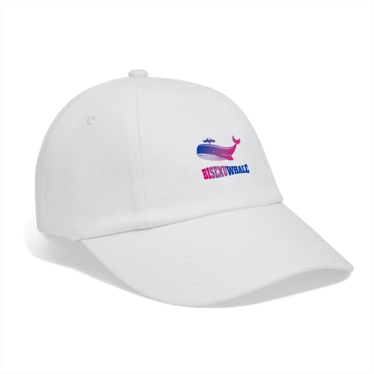 bisexuwhale-baseballkappe-weiss-weiss