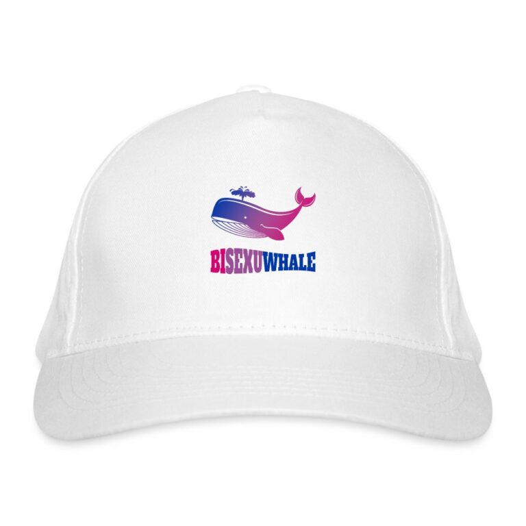 bisexuwhale-bio-baseballkappe-weiss