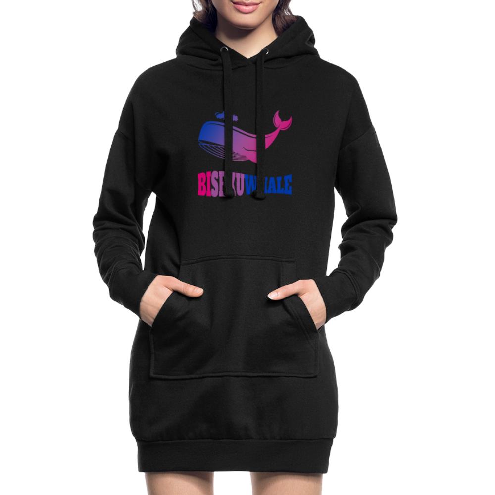 bisexuwhale-hoodie-kleid-schwarz