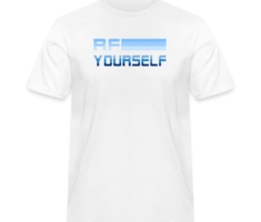 Gay Be Yourself - Männer Workwear T-Shirt Weiß