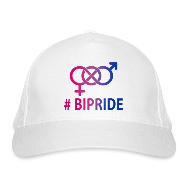 hashtag-bipride-bio-baseballkappe-weiss
