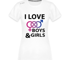 I Love Boys Girls - JAKO Frauen T-Shirt Run 2.0 Weiß