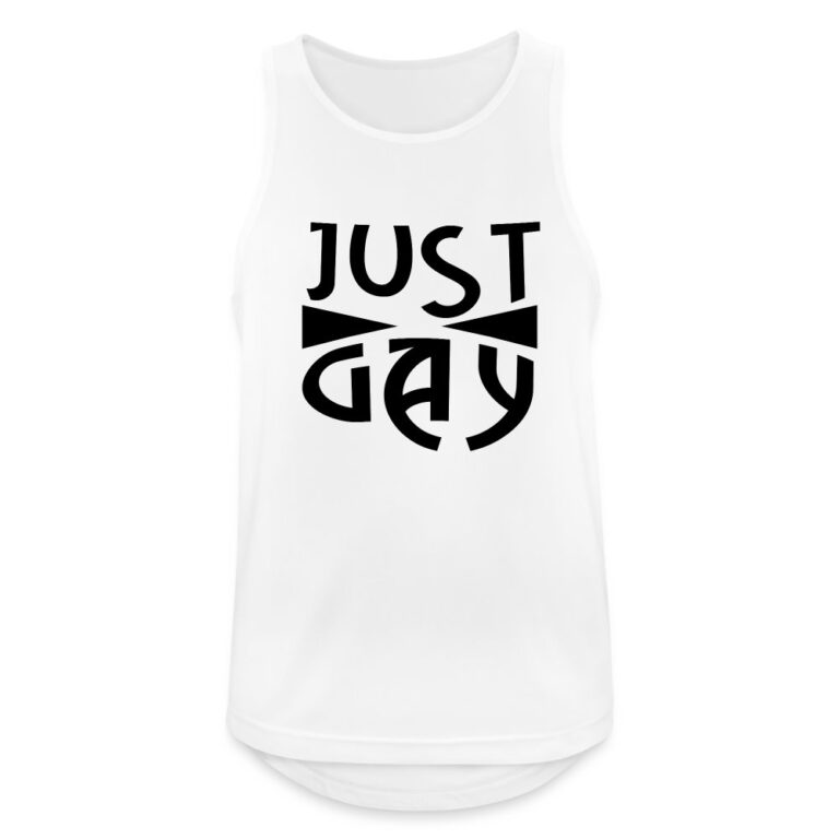 just-gay-maenner-tank-top-atmungsaktiv-weiss