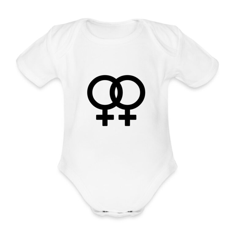 lesbian-pride-gender-signs-baby-bio-kurzarm-body-weiss