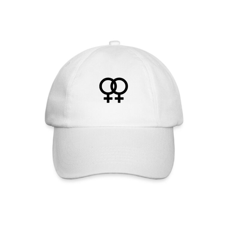 lesbian-pride-gender-signs-baseballkappe-weiss-weiss