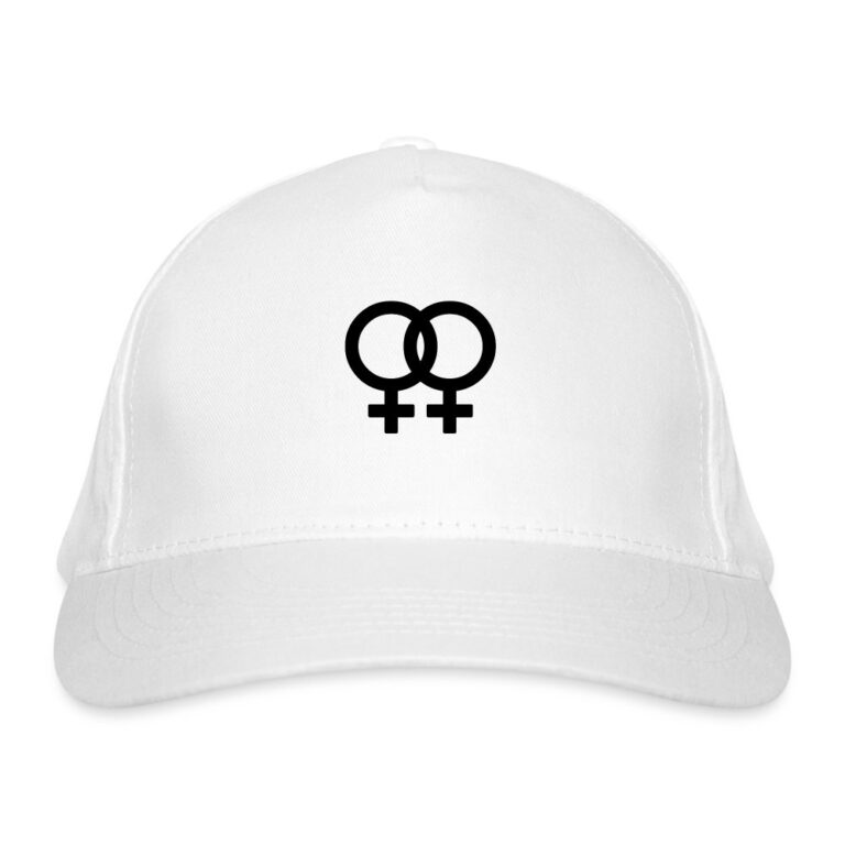 lesbian-pride-gender-signs-bio-baseballkappe-weiss