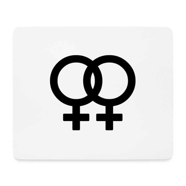 lesbian-pride-gender-signs-mousepad-querformat-weiss