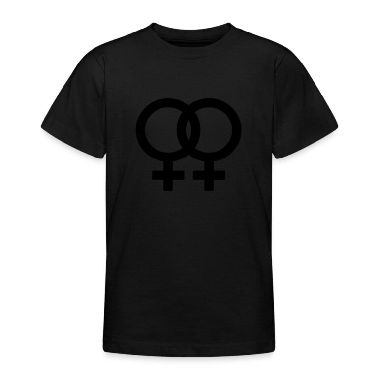 lesbian-pride-gender-signs-teenager-t-shirt-schwarz
