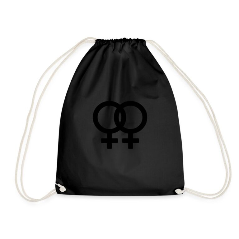 lesbian-pride-gender-signs-turnbeutel-schwarz