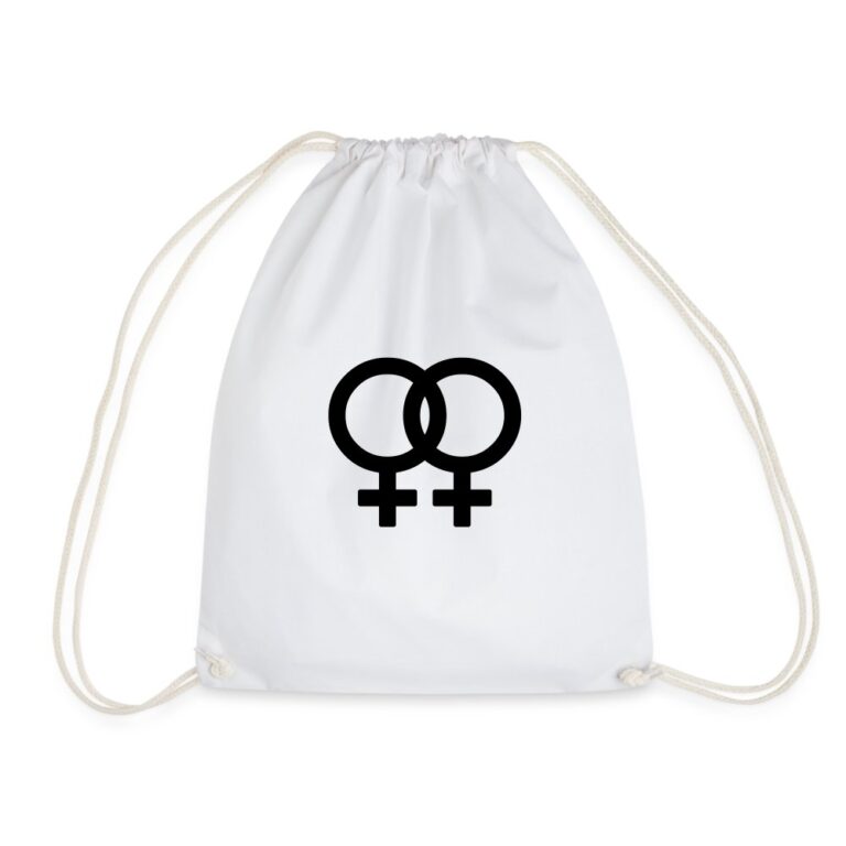 lesbian-pride-gender-signs-turnbeutel-weiss