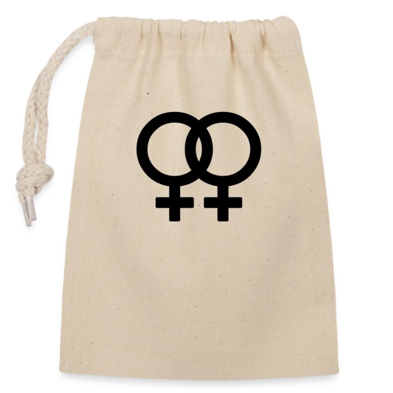 lesbian-pride-gender-signs-verschliessbarer-geschenkbeutel-aus-baumwolle-14x20cm-natur