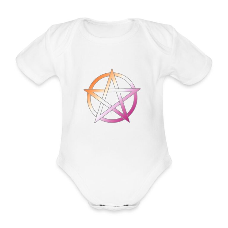 lesbian-pride-pentagramm-baby-bio-kurzarm-body-weiss