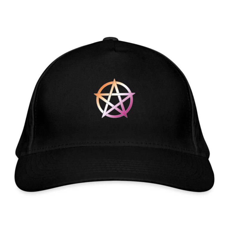 lesbian-pride-pentagramm-bio-baseballkappe-schwarz