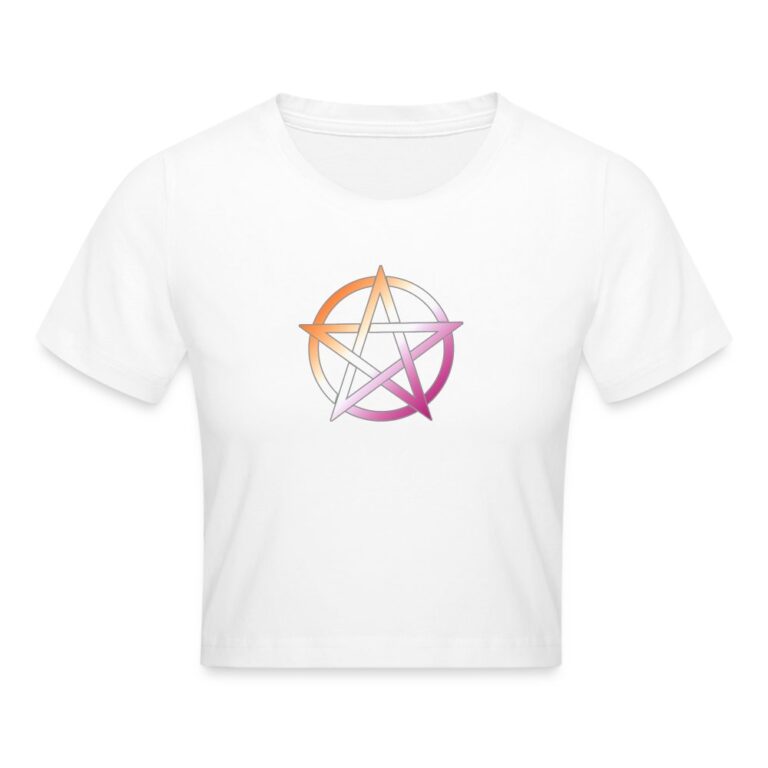 lesbian-pride-pentagramm-cropped-t-shirt-weiss