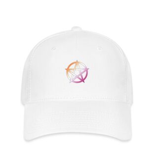 Lesbian Pride Pentagramm - Flexfit Cap Weiß