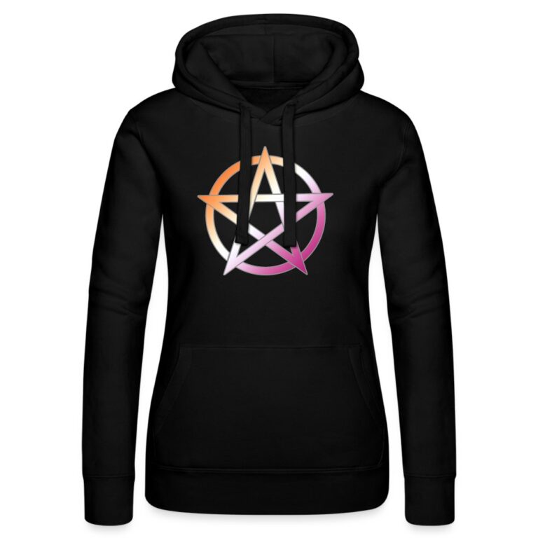 lesbian-pride-pentagramm-frauen-kapuzen-sweater-von-russell-schwarz