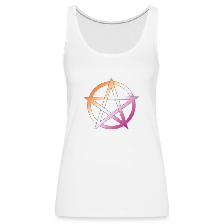 lesbian-pride-pentagramm-frauen-premium-tank-top-weiss
