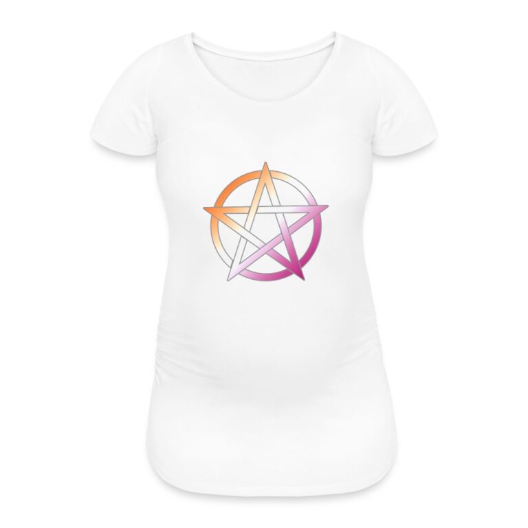 lesbian-pride-pentagramm-frauen-schwangerschafts-t-shirt-weiss