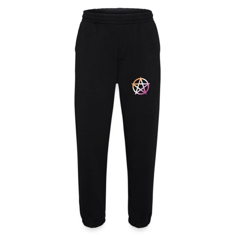 lesbian-pride-pentagramm-heavyweight-organic-jogginghose-made-in-eu-solid-black