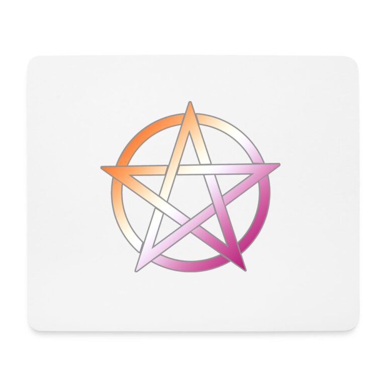 lesbian-pride-pentagramm-mousepad-querformat-weiss