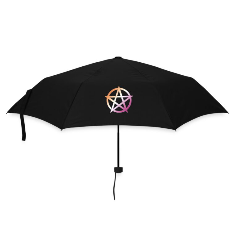 lesbian-pride-pentagramm-regenschirm-klein-schwarz