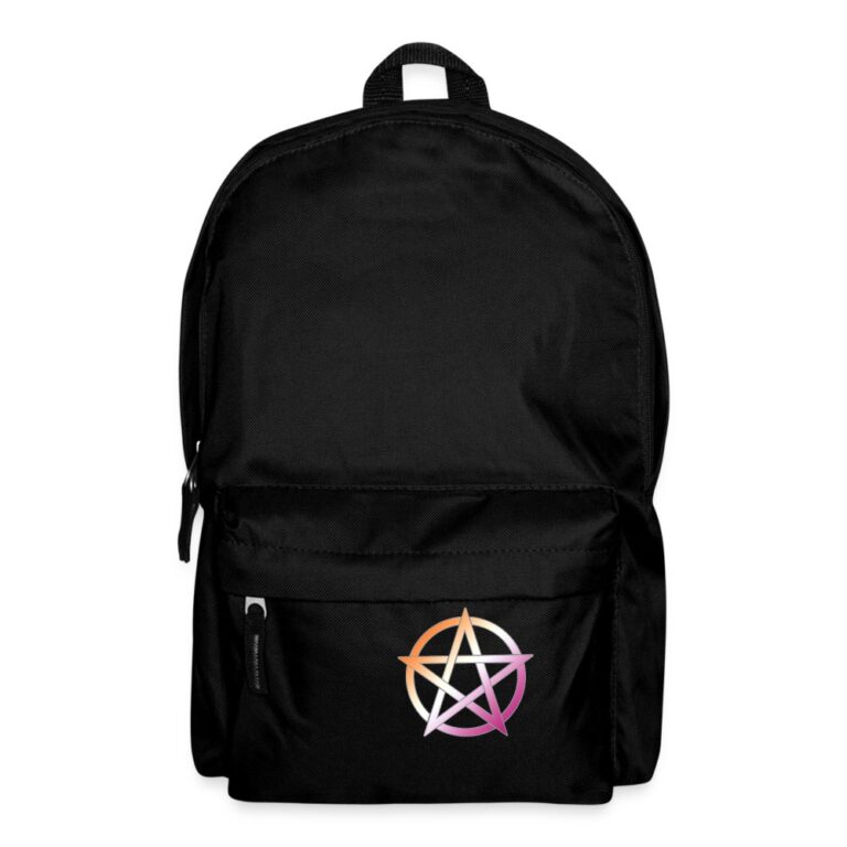 lesbian-pride-pentagramm-rucksack-schwarz