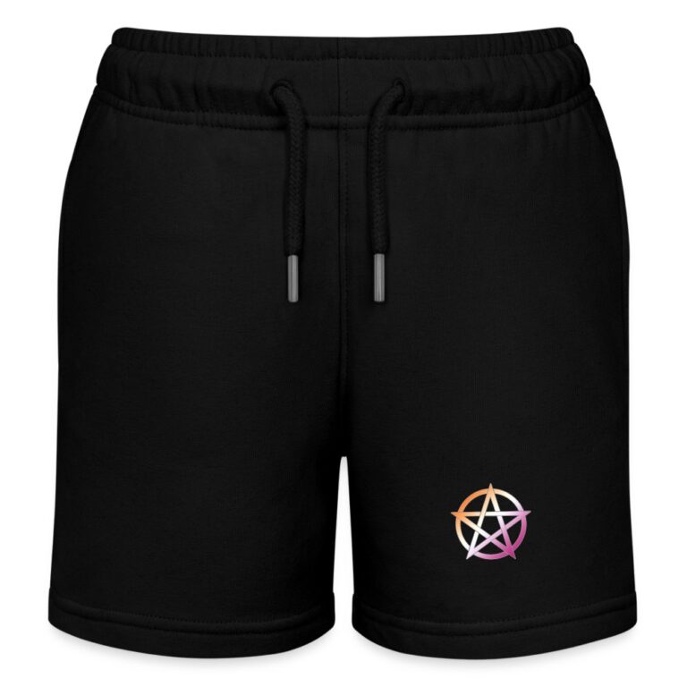 lesbian-pride-pentagramm-stanleystella-kinder-bio-joggingshorts-mini-bolter-schwarz