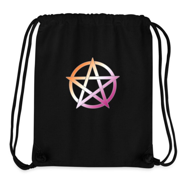 lesbian-pride-pentagramm-stanleystella-recycelter-gym-bag-schwarz