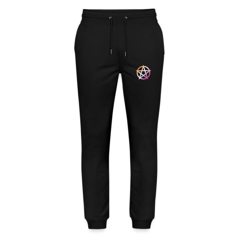 lesbian-pride-pentagramm-stanleystella-unisex-bio-jogginghose-mover-schwarz