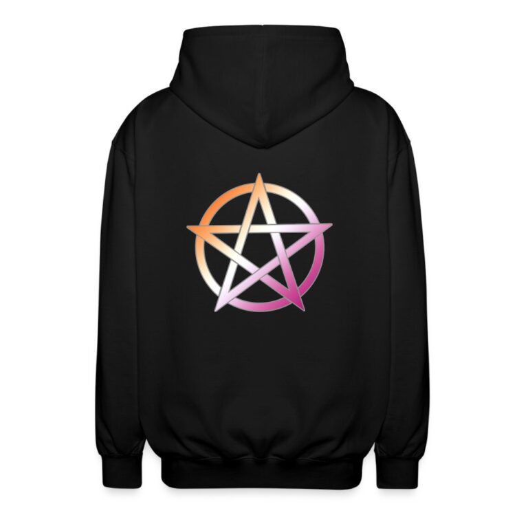 lesbian-pride-pentagramm-unisex-kapuzenjacke-schwarz