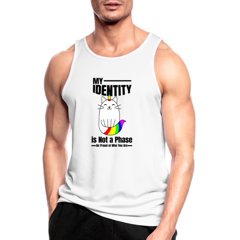my-identity-is-not-a-phase-maenner-tank-top-atmungsaktiv-weiss
