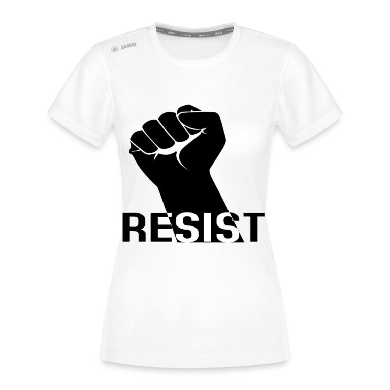 resist-jako-frauen-t-shirt-run-20-weiss