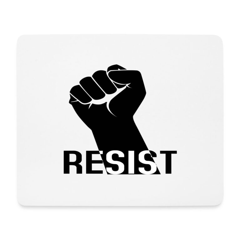 resist-mousepad-querformat-weiss