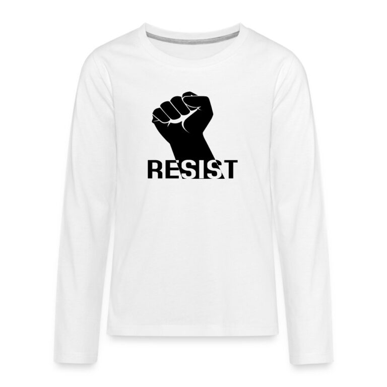 resist-teenager-premium-langarmshirt-weiss