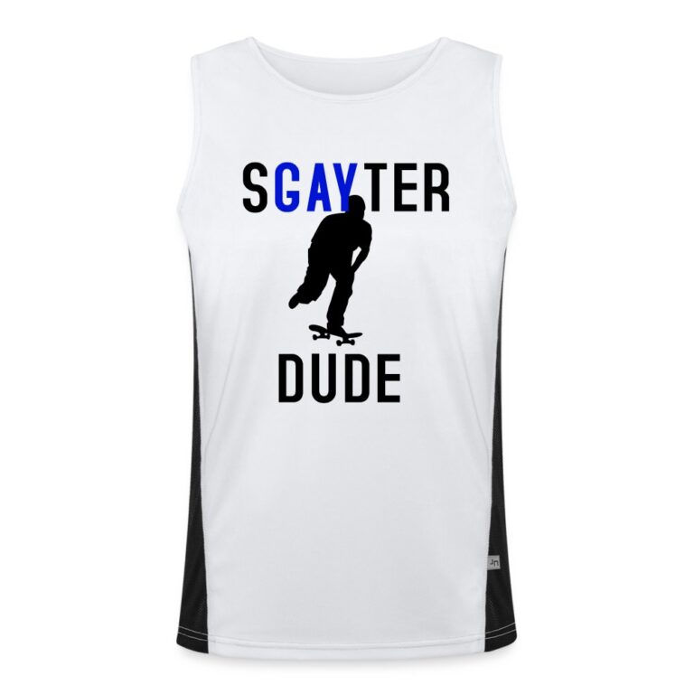 sgayter-dude-funktionelles-kontrast-tank-top-fuer-maenner-weiss-schwarz