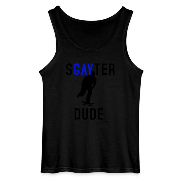 sgayter-dude-gildan-maenner-tank-top-schwarz