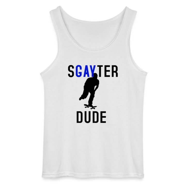 sgayter-dude-gildan-maenner-tank-top-weiss