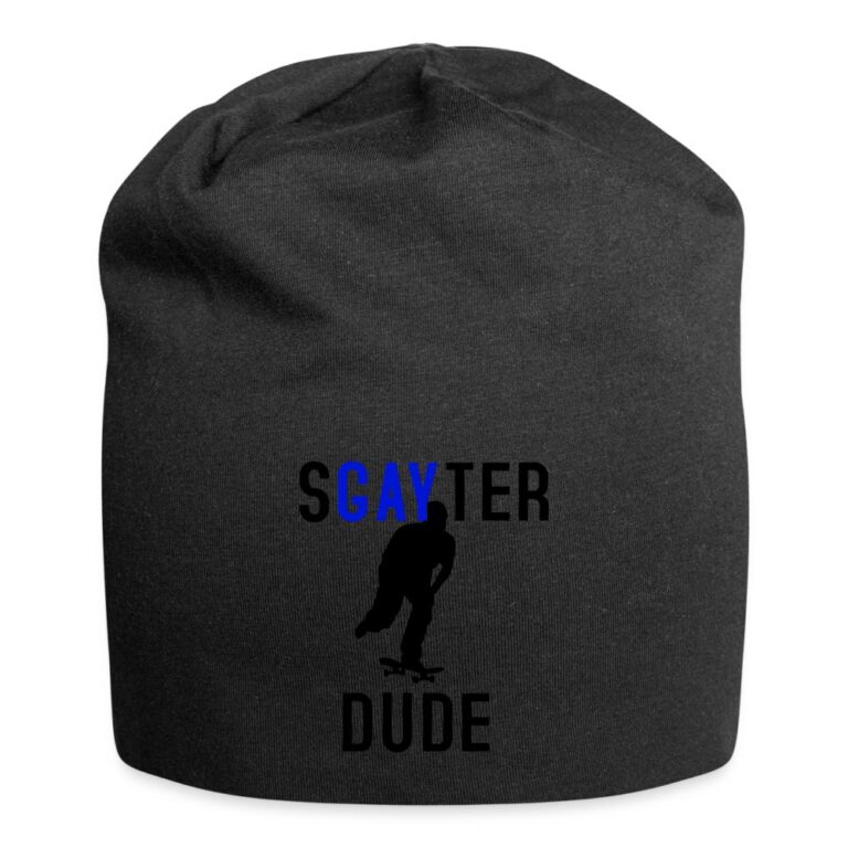 sgayter-dude-jersey-beanie-schwarz