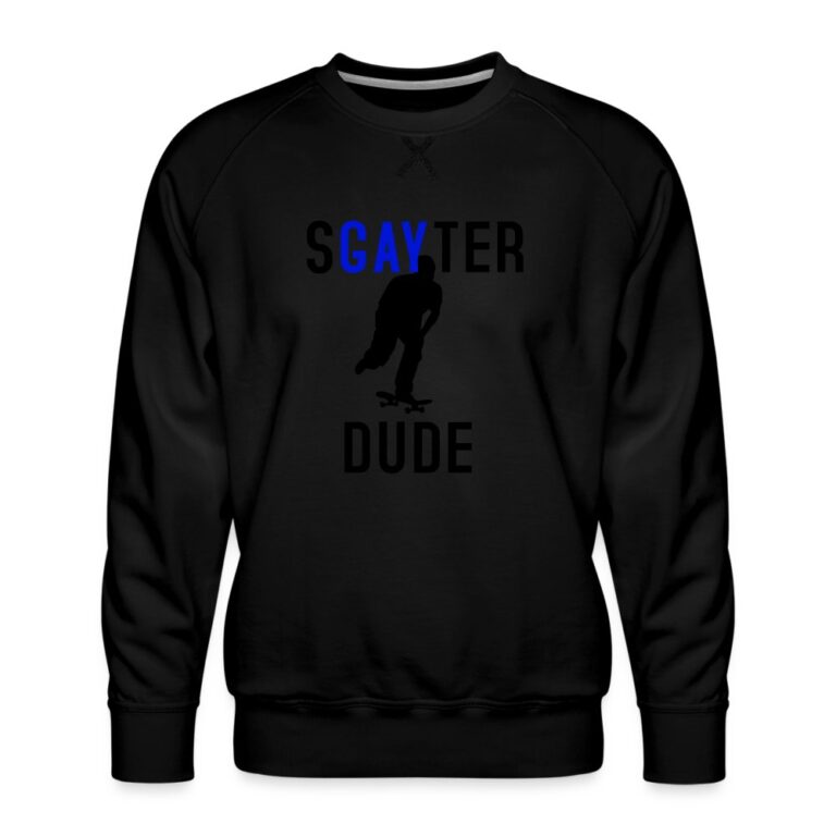 sgayter-dude-maenner-premium-pullover-schwarz