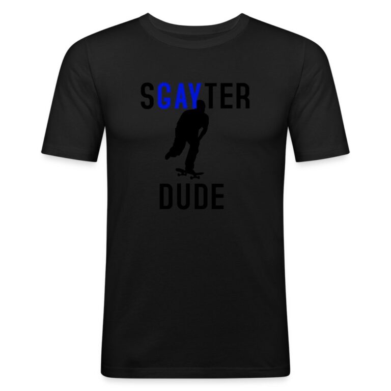 sgayter-dude-maenner-slim-fit-t-shirt-schwarz