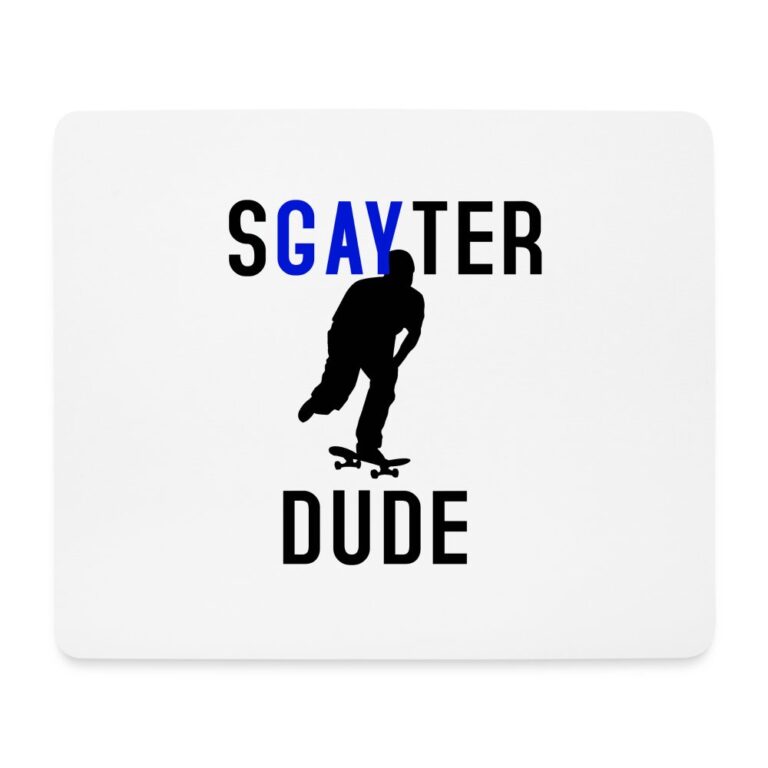 sgayter-dude-mousepad-querformat-weiss