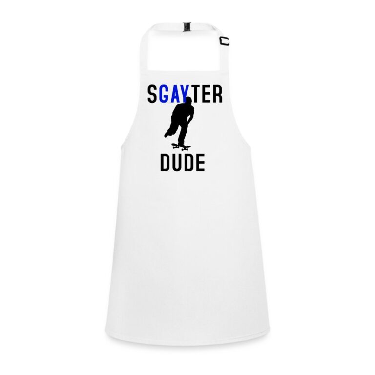 sgayter-dude-schuerze-fuer-kinder-weiss