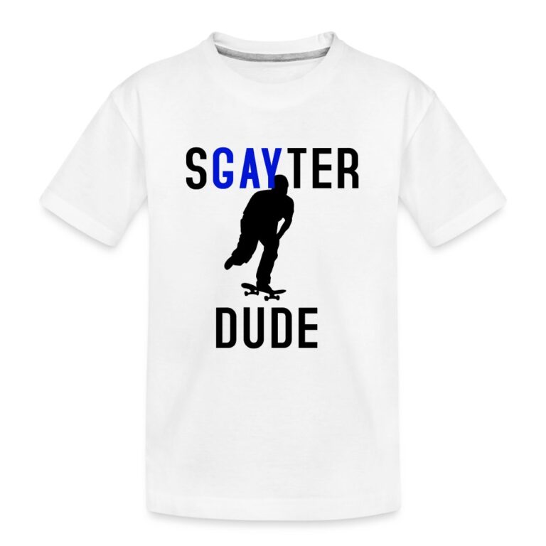 sgayter-dude-teenager-premium-bio-t-shirt-weiss