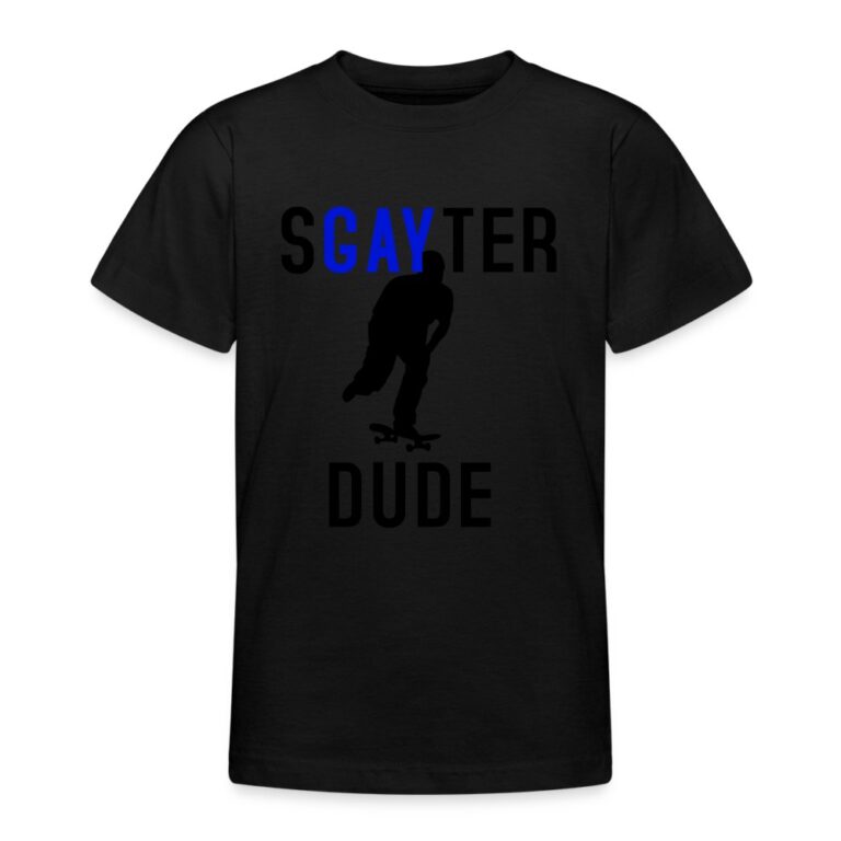 sgayter-dude-teenager-t-shirt-schwarz